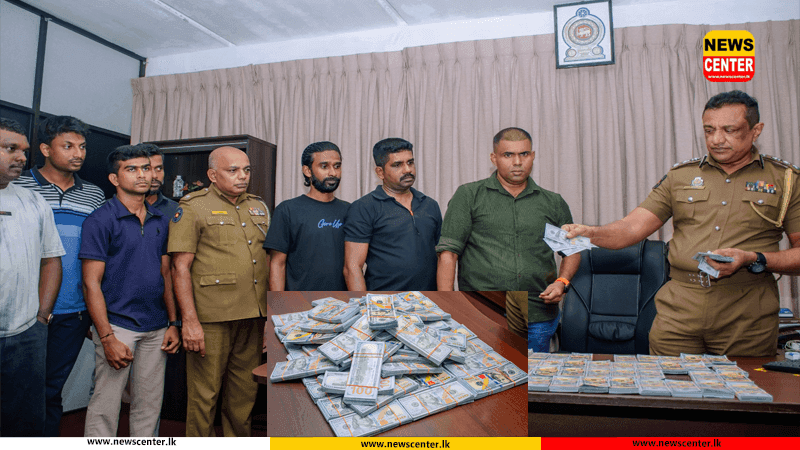ව්‍යාජ ඇමරිකානු ඩොලර් ජාවාරමක් - නෝට්ටු තොගයක් සමග කාන්තාවක් අත්අඩංගුවට